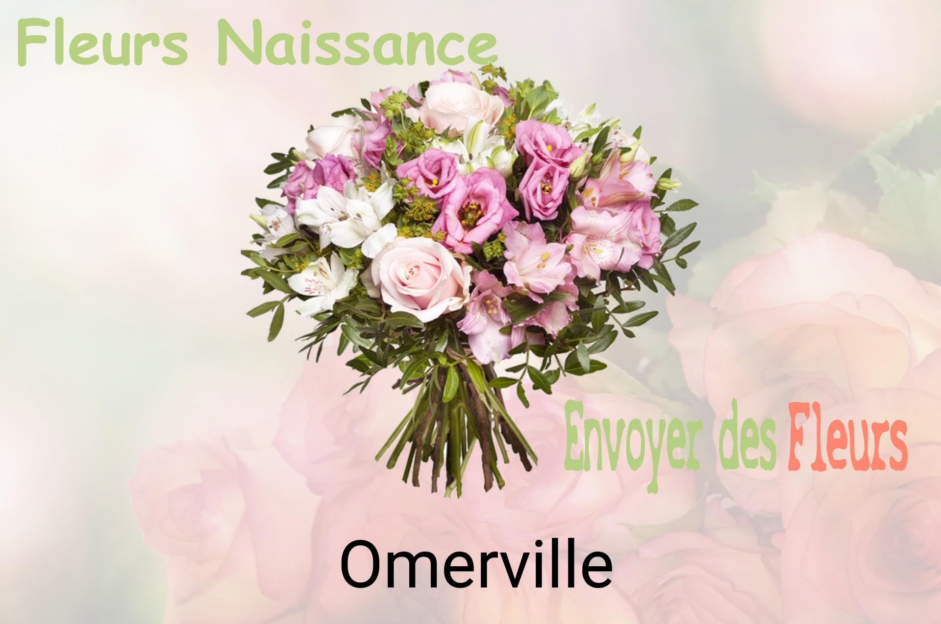 Bouquet de fleurs de naissance livré à Omerville