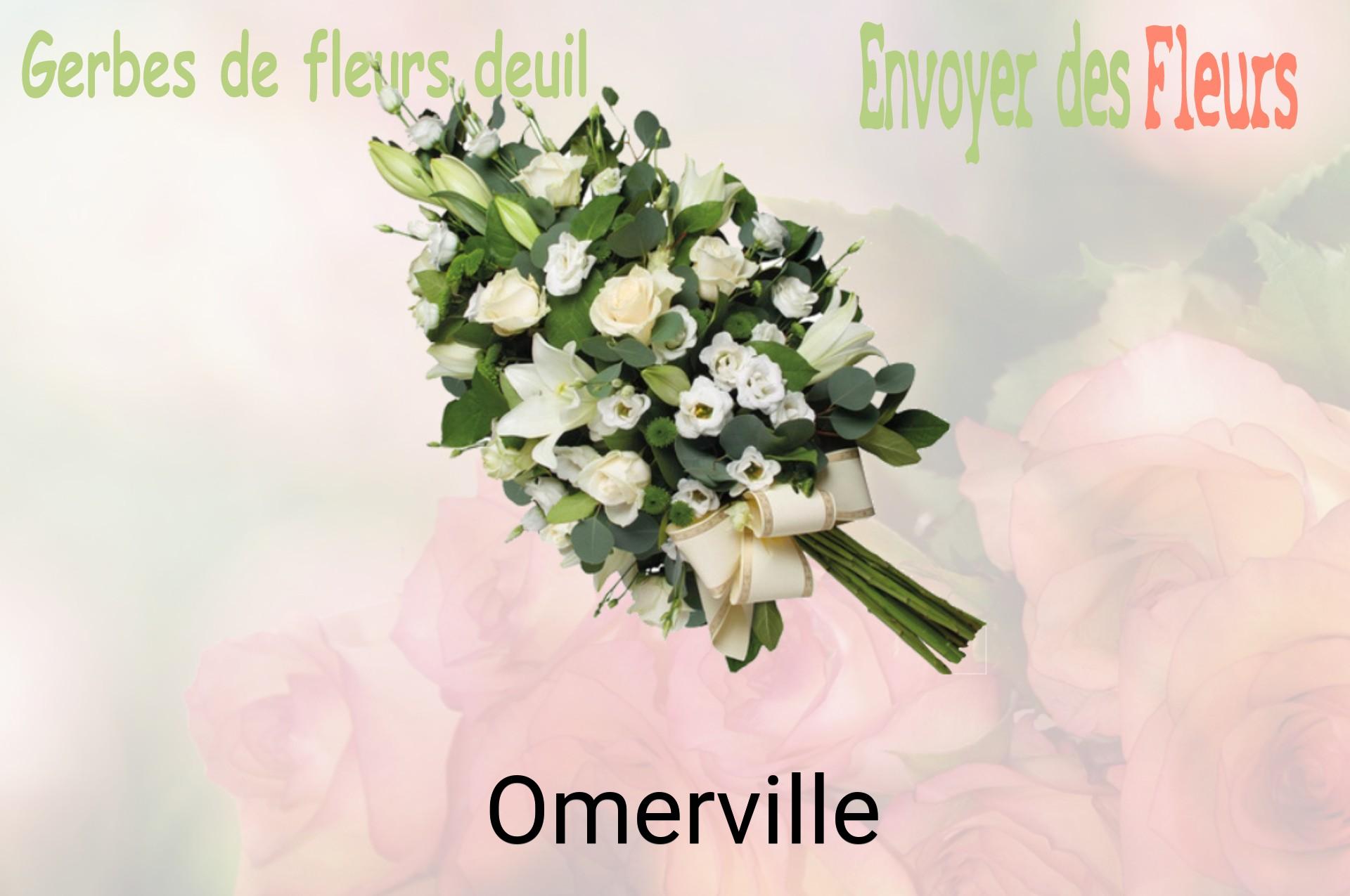 Gerbe de fleurs de deuil livrée à Omerville
